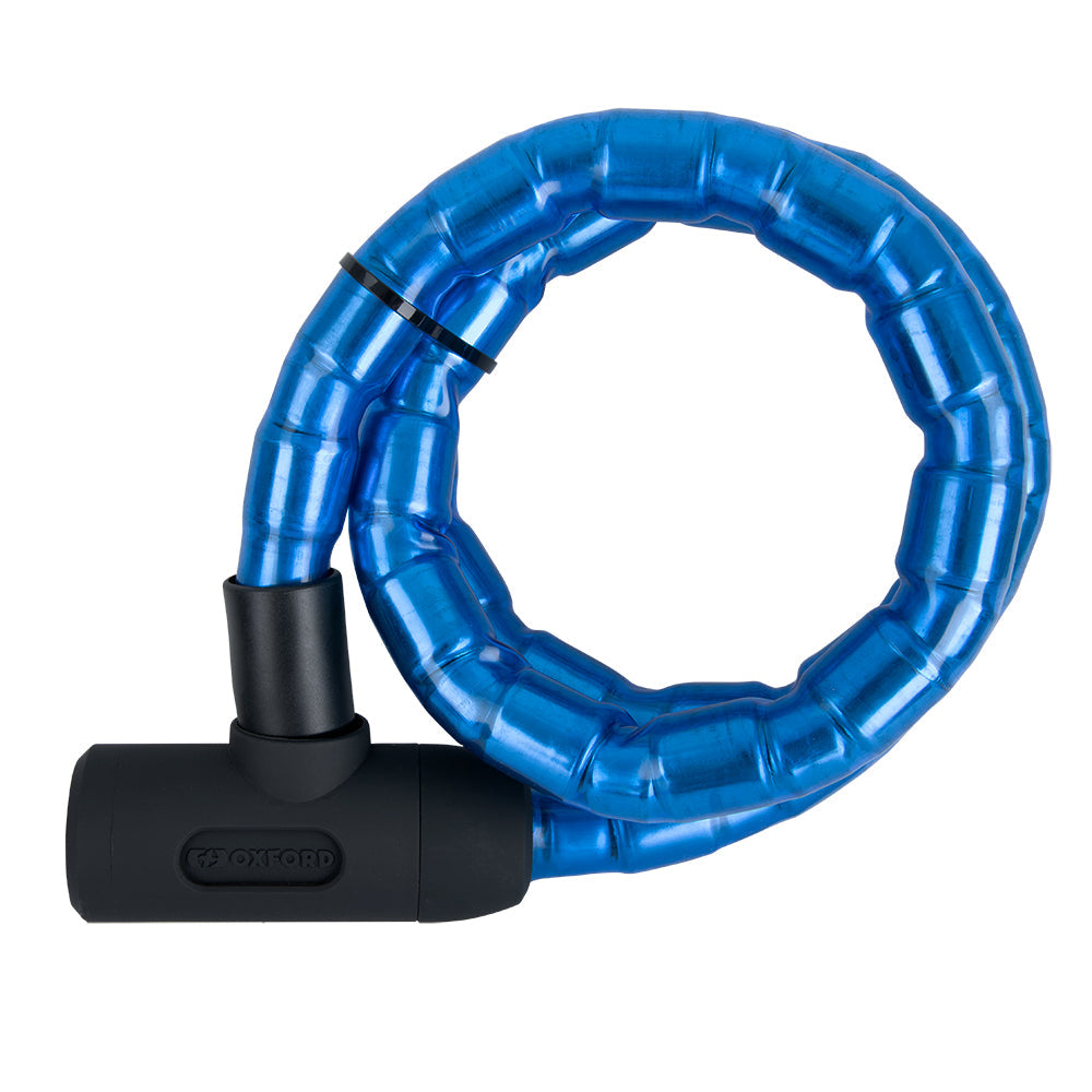 Oxford Barrier Armoured Cable Lock Blue - 1.4m x 25mm