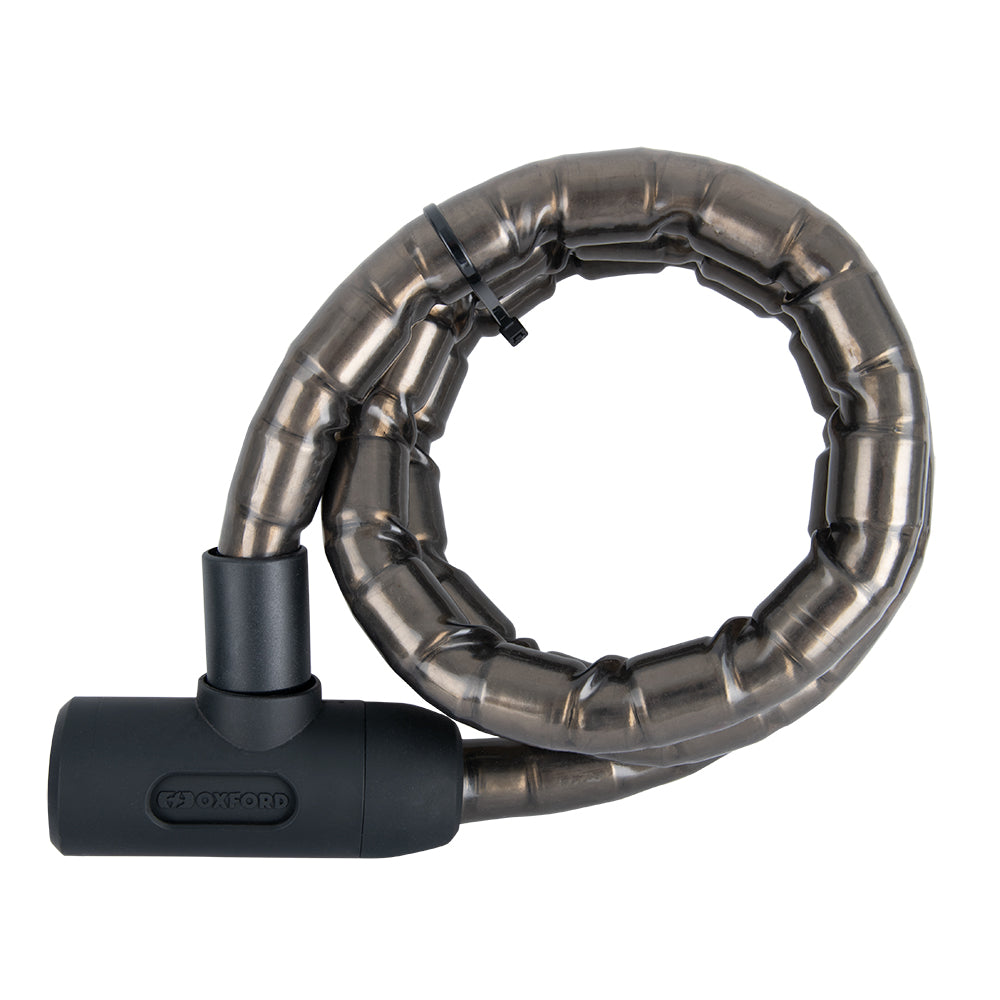 Oxford Barrier Armoured Cable Lock Smoke - 1.4m x 25mm