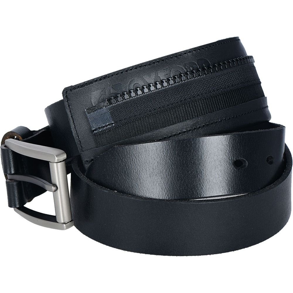 Oxford Belt Connector Black, buckle and zip detail