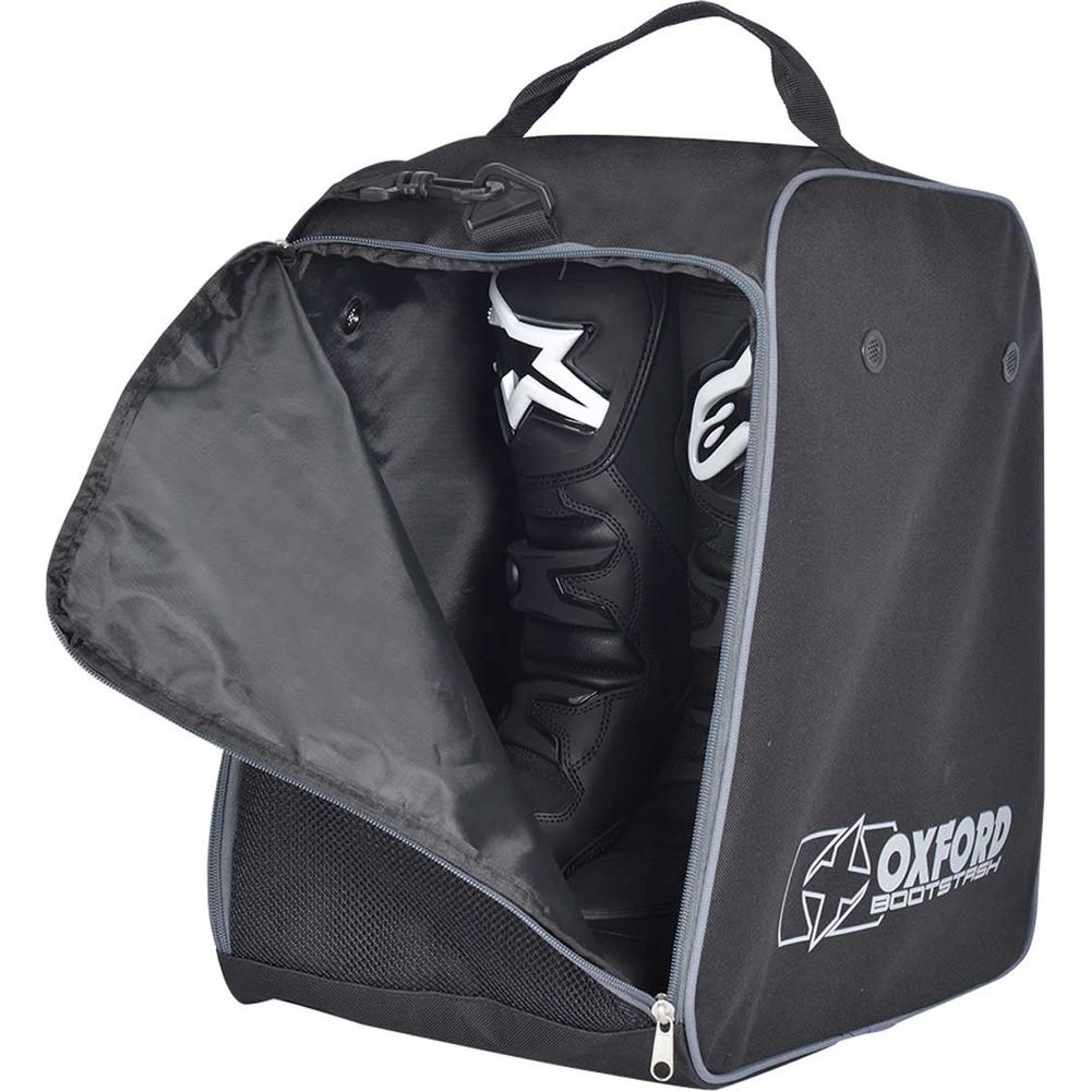 Oxford Bootstash Deluxe Padded Boots Bag Black, boots bag holding motorcycle boots