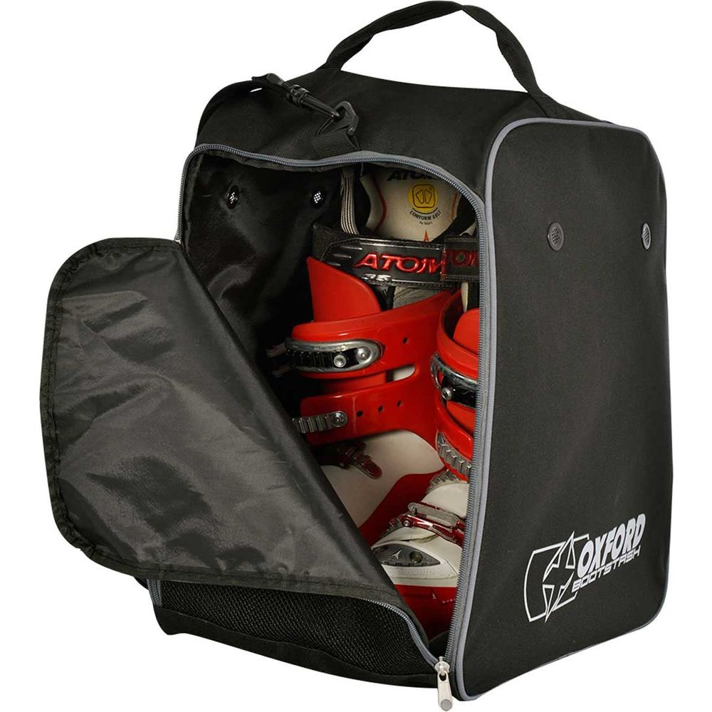 Oxford Bootstash Deluxe Padded Boots Bag Black, boots bag holding motocross boots