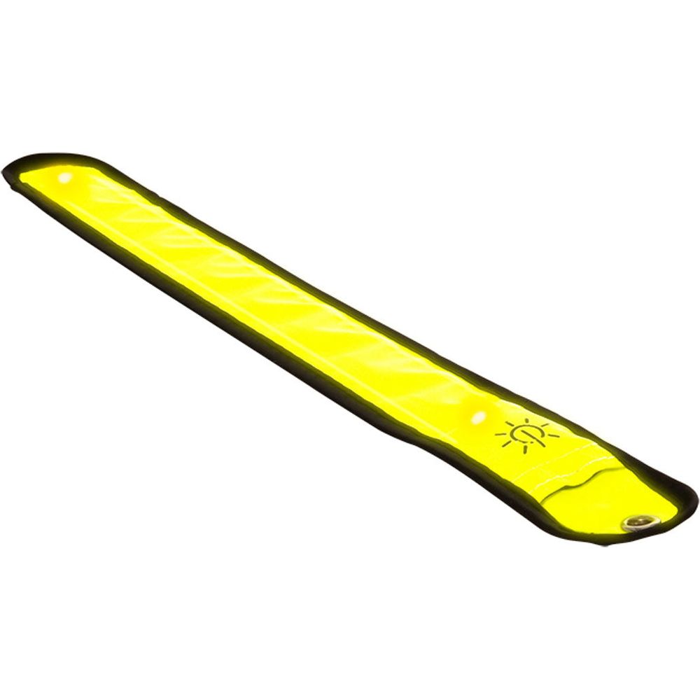 Oxford Bright Halo Arm Wrap Band Yellow, yellow band reflecting light