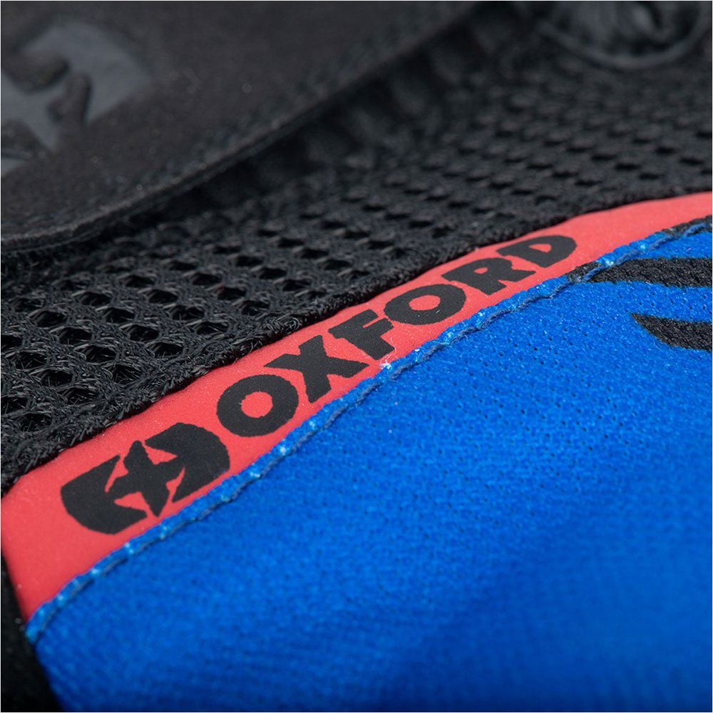 Oxford Byron Textile Gloves Blue / Red