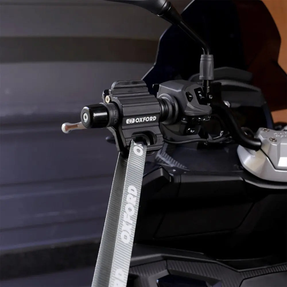 Oxford Clamp-Down Tie-Down Clamp Set Black FREE UK Delivery, FREE 365 Day Returns | Moto Central