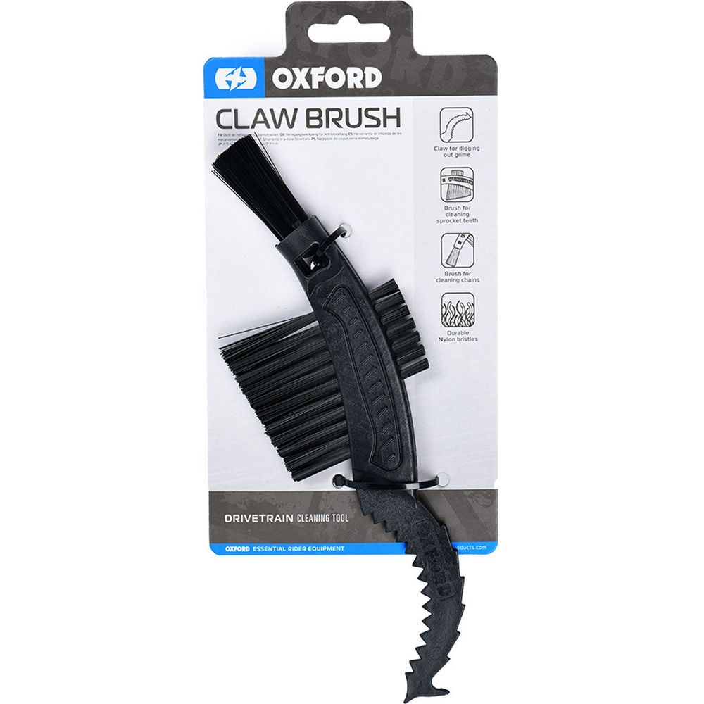 Oxford Claw Multi Purpose Cleaning Brush Black, retail packaging
