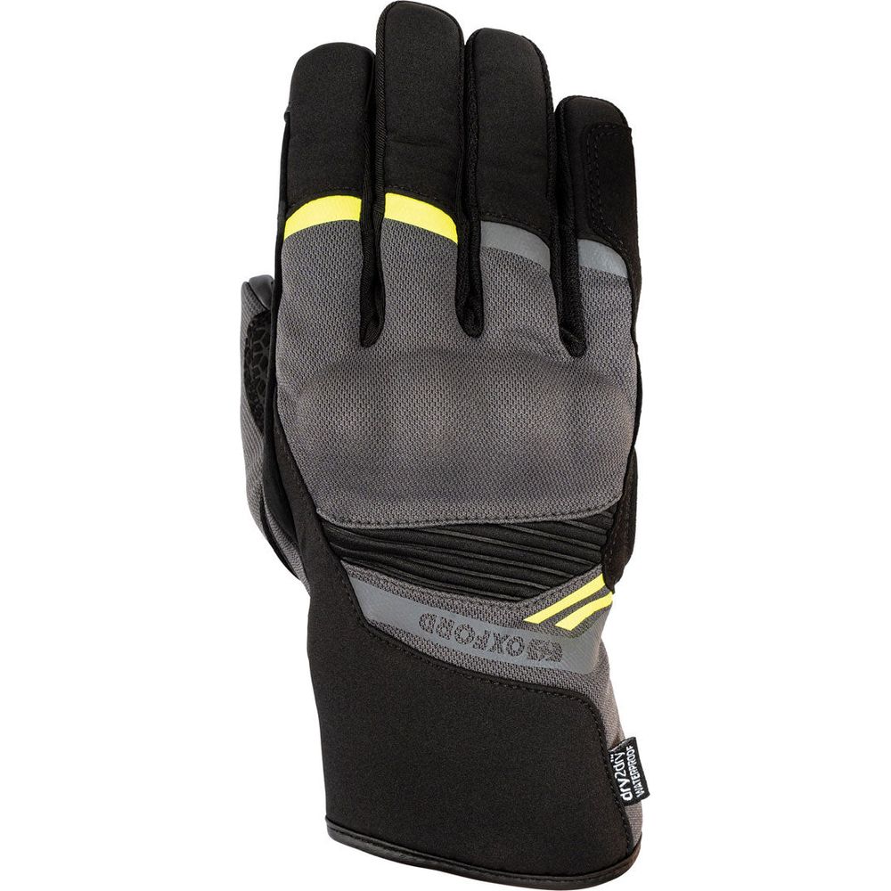 Oxford Dakar 1.0 Dry2Dry Textile Gloves Charcoal / Yellow
