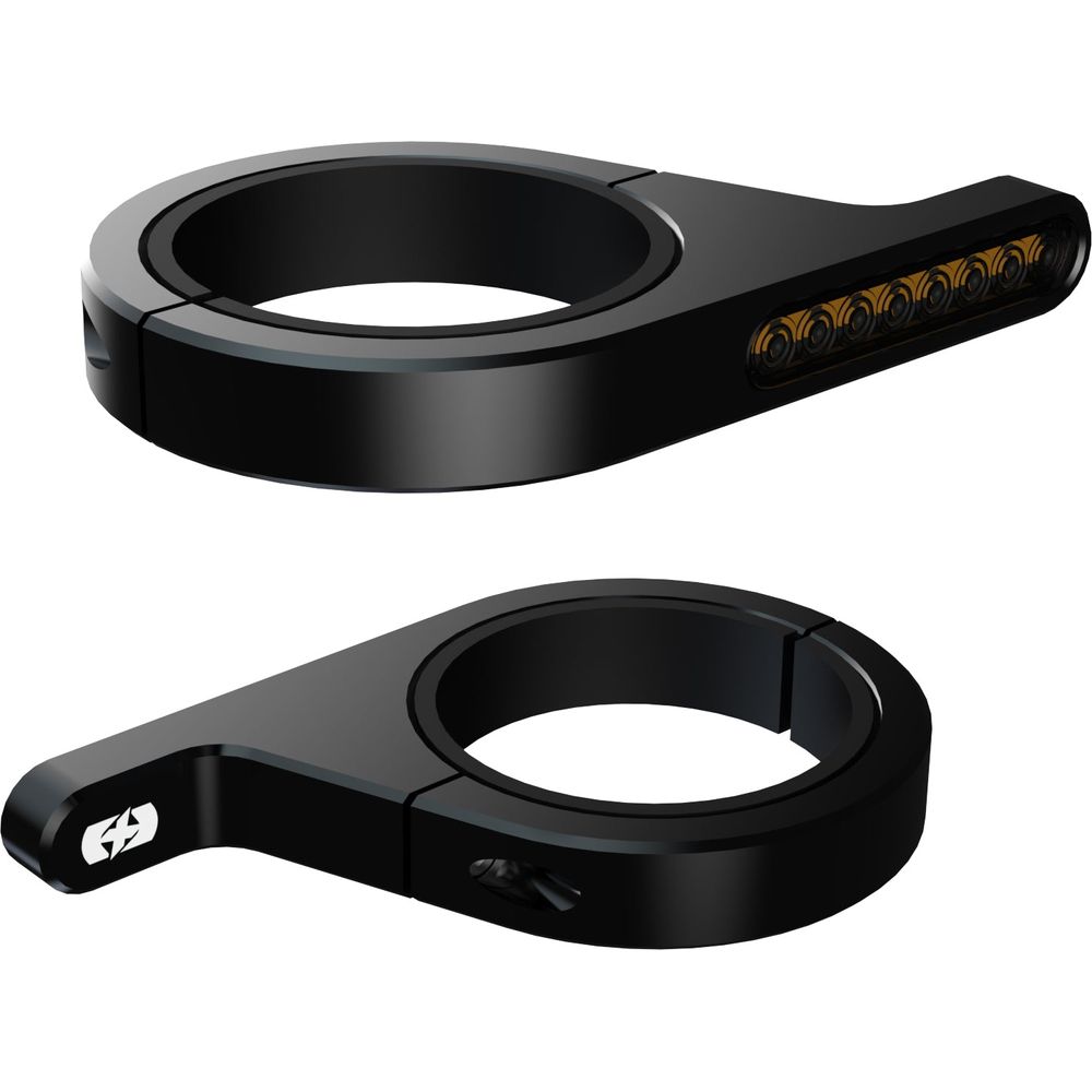 Oxford Darkturner Sequential Fork Mounted Indicators Black