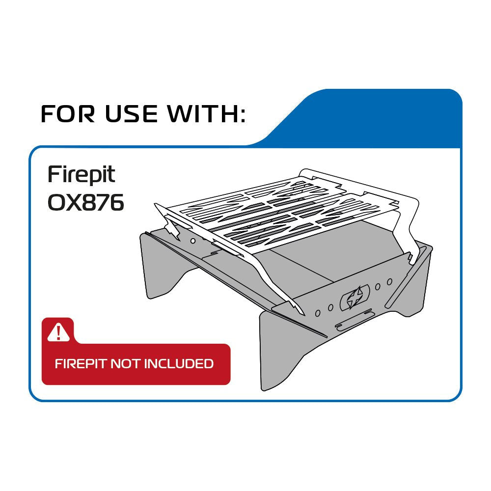 Oxford Fire Pit Grill Silver For Motorcycle Panniers