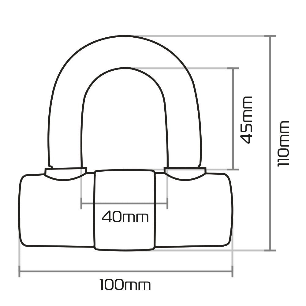 Oxford HD Max Disc Lock Orange