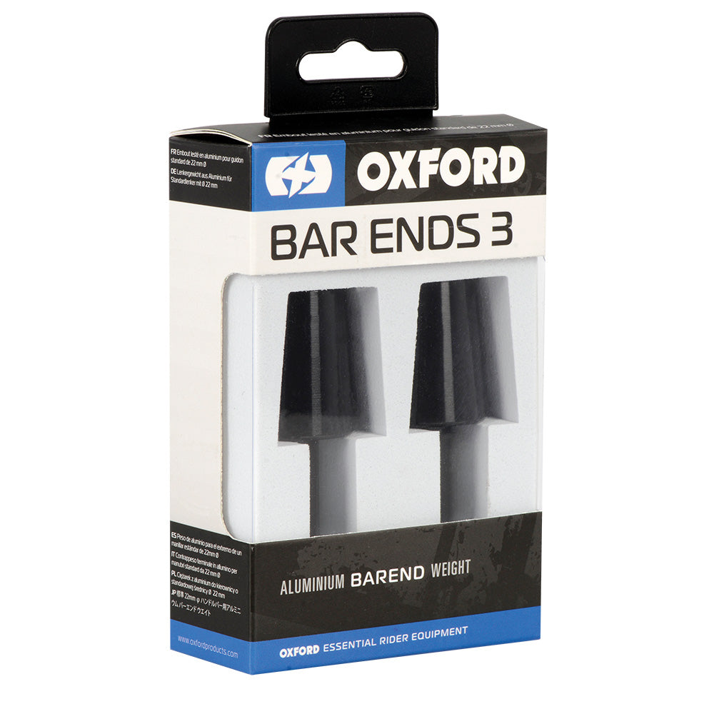 Oxford Handlebar BarEnds 3 Black - retail packaging
