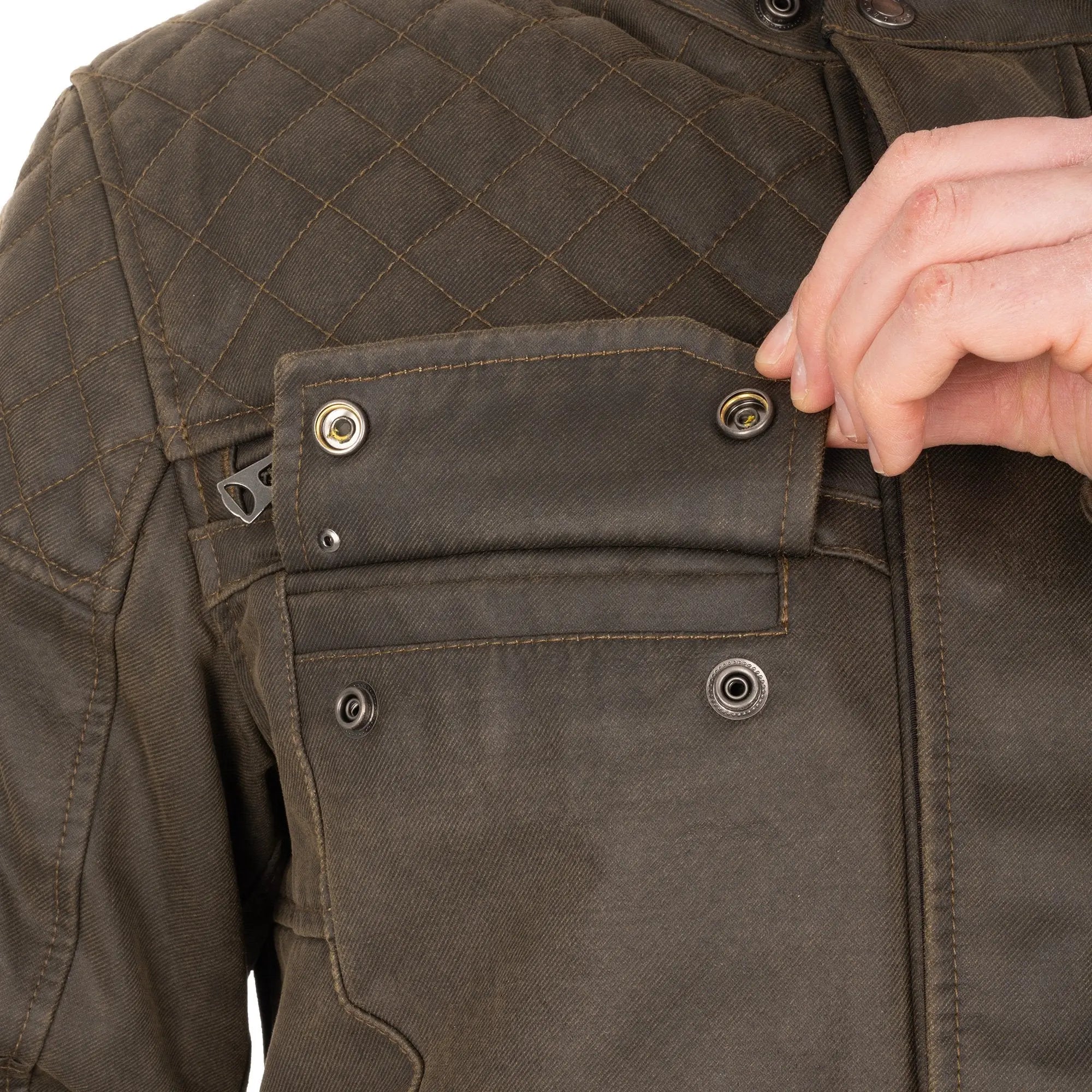 Oxford Hardy 2.0 Textile Jacket Khaki FREE UK Delivery, FREE 365 Day Returns | Moto Central