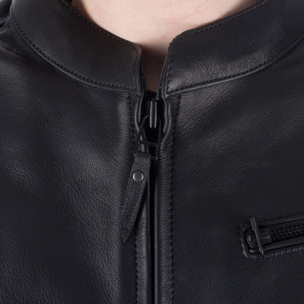 Oxford Henlow Leather Jacket Black
