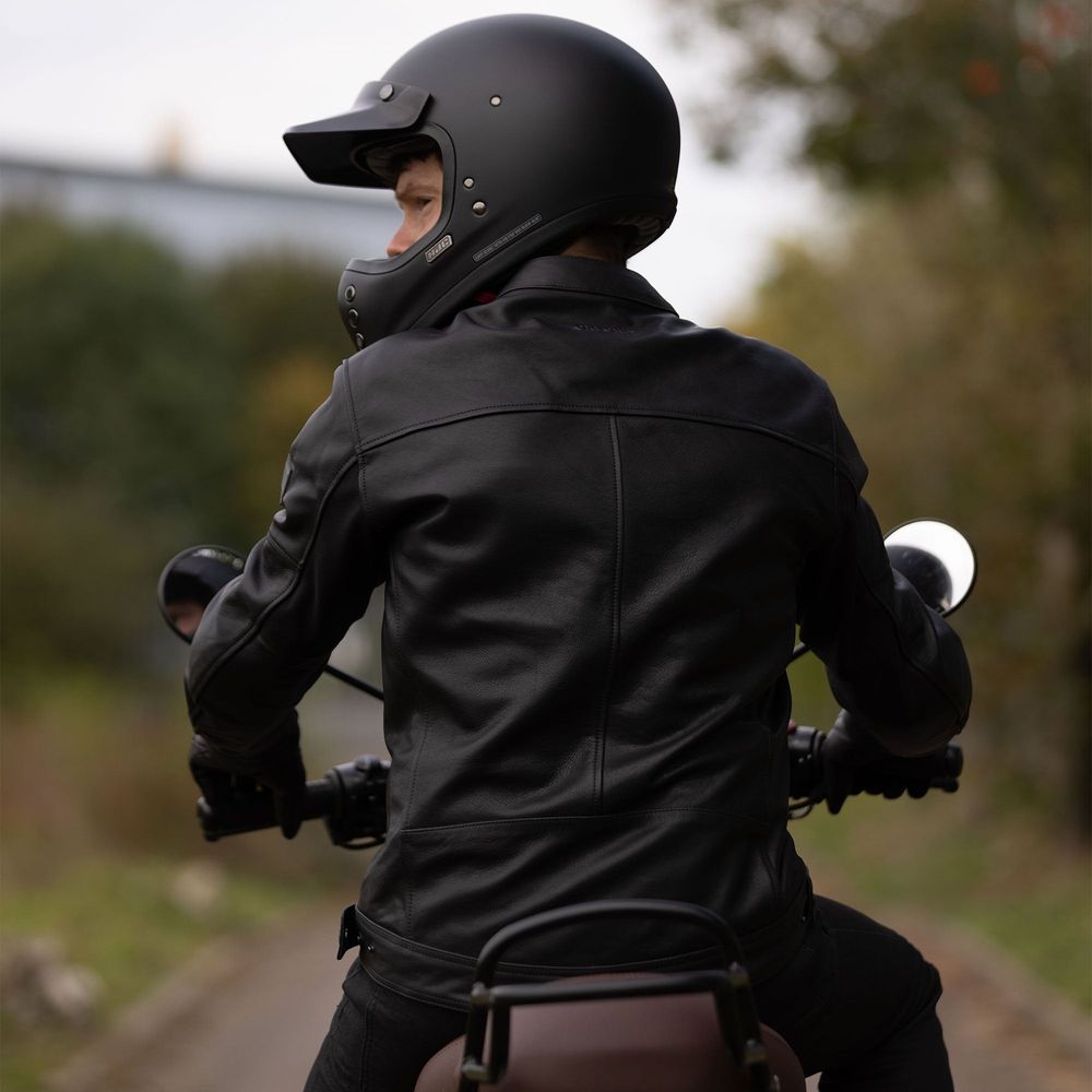 Oxford Henlow Leather Jacket Black