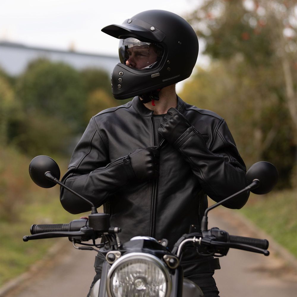 Oxford Henlow Leather Jacket Black