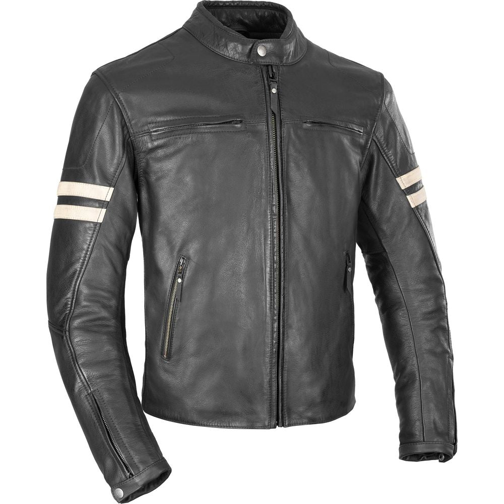 Oxford Holton Leather Jacket Black