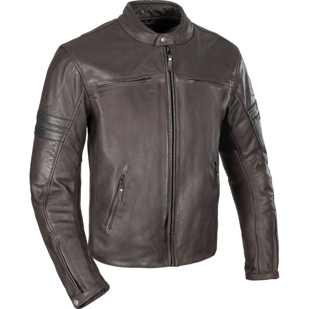 Oxford Holton Leather Jacket Brown