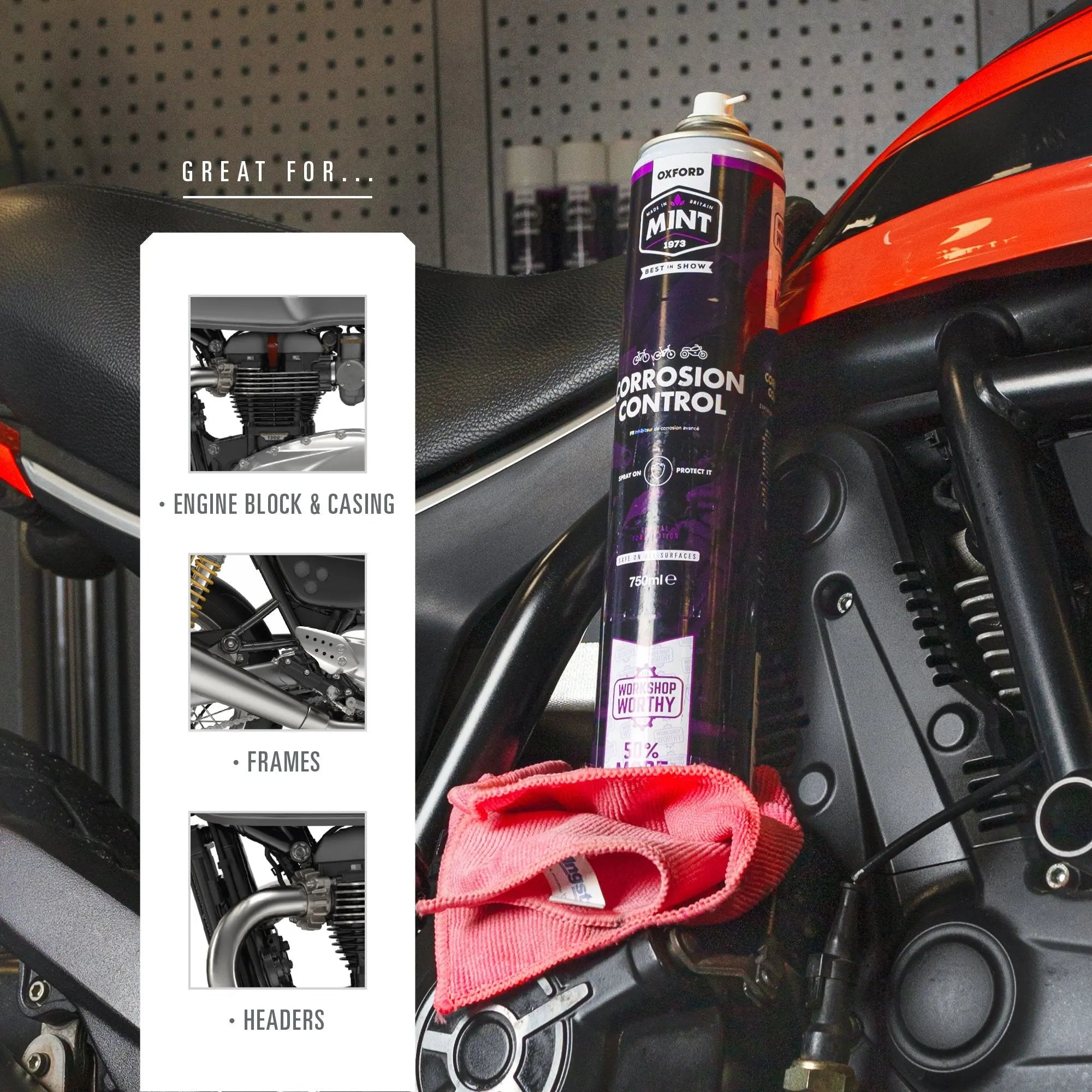 Oxford Mint Corrosion Control - 750ml  - FREE UK Shipping, FREE 365 Day Returns | Moto Central