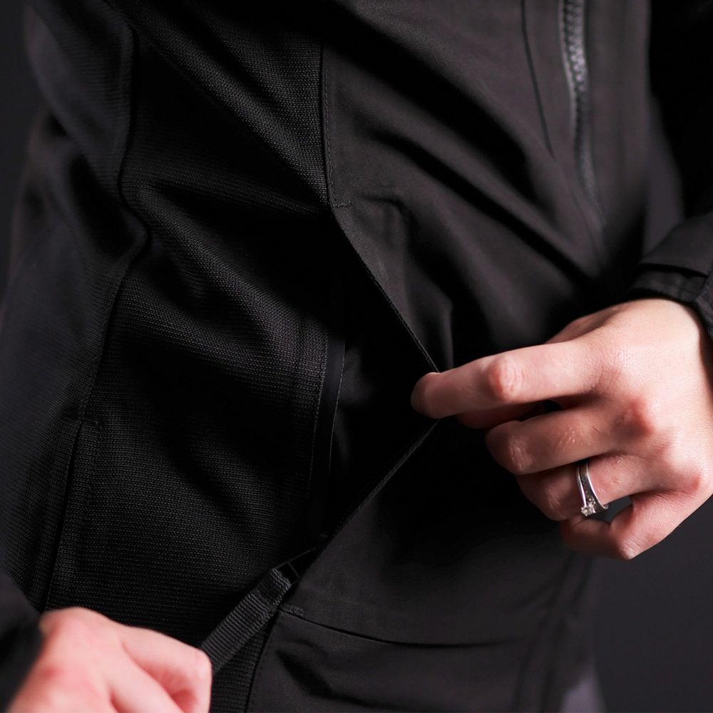 Oxford Mondial Street Dry2Dry Ladies Textile Jacket Black