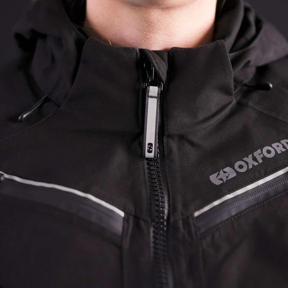 Oxford Mondial Street Dry2Dry Ladies Textile Jacket Black