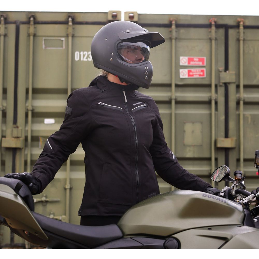 Oxford Mondial Street Dry2Dry Ladies Textile Jacket Black