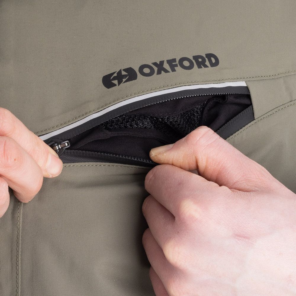 Oxford Mondial Street Dry2Dry Textile Jacket Khaki