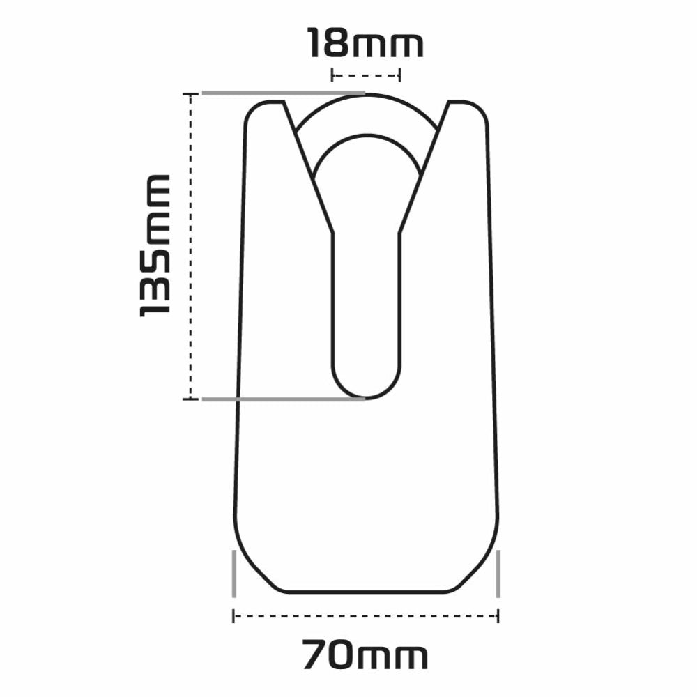 Oxford Monster Disc Lock Black - 11 mm Shackle