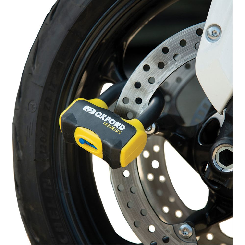 Oxford Nemesis Disc Lock Yellow / Black - 16mm