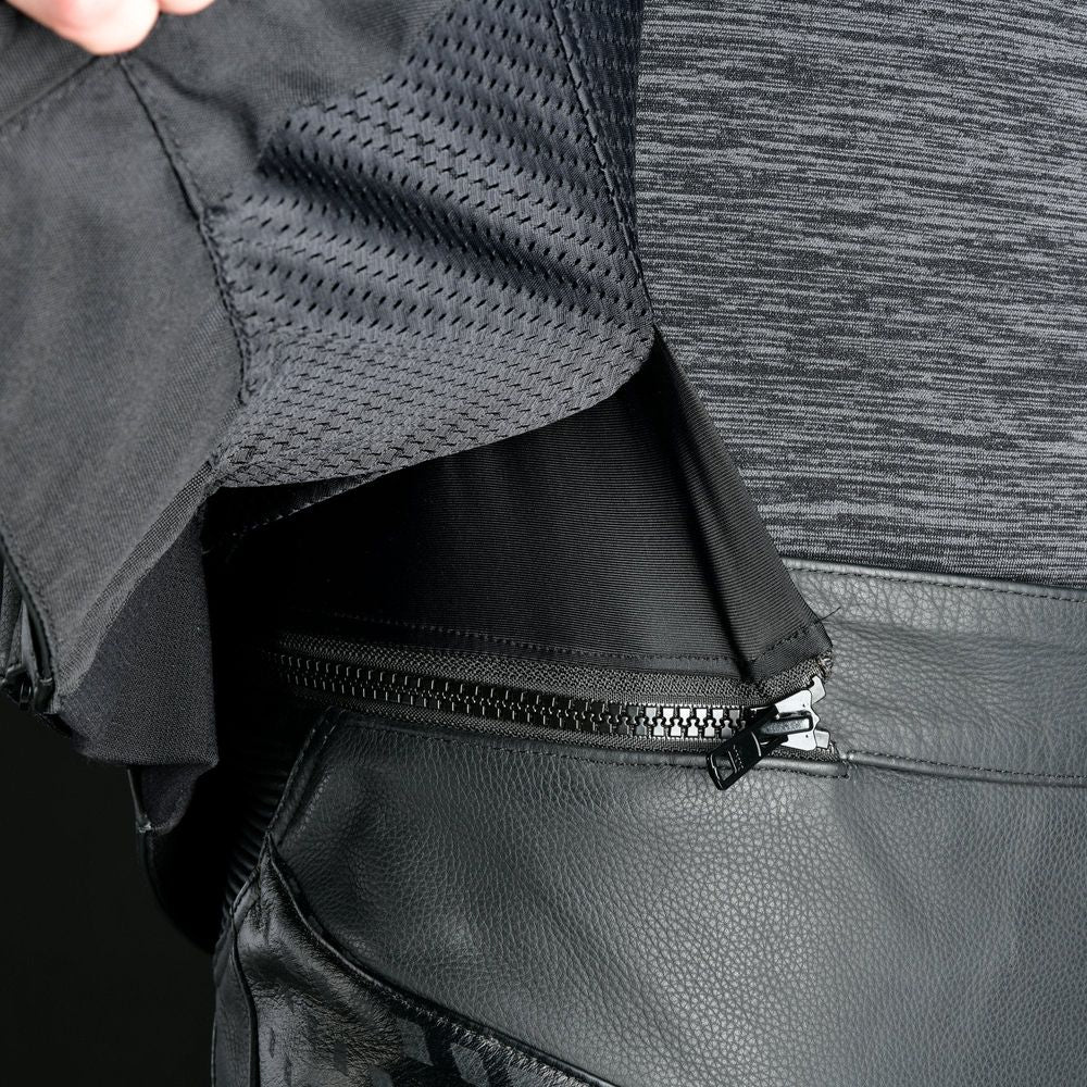 Oxford Nexus 1.0 Leather Jacket Black / White