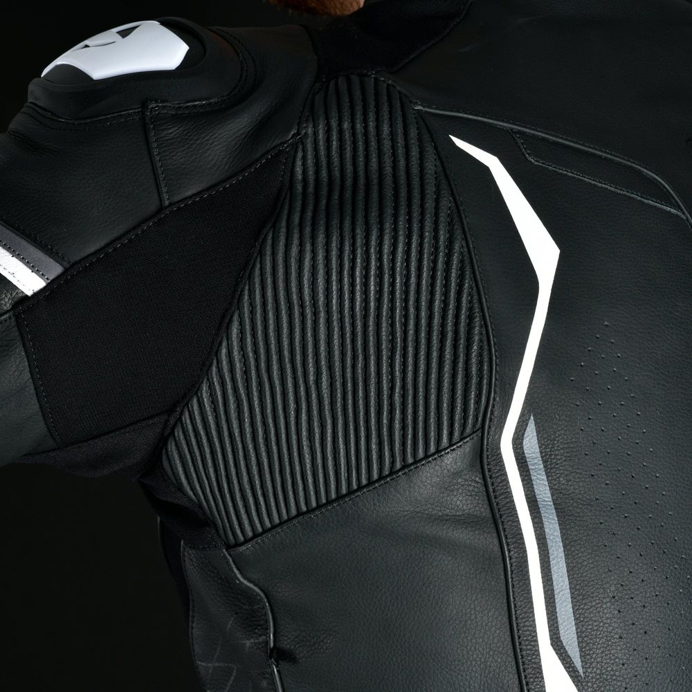Oxford Nexus 1.0 Leather Jacket Black / White