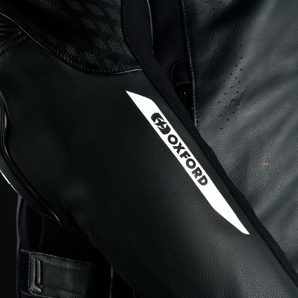Oxford Nexus 1.0 Leather Jacket Black / White