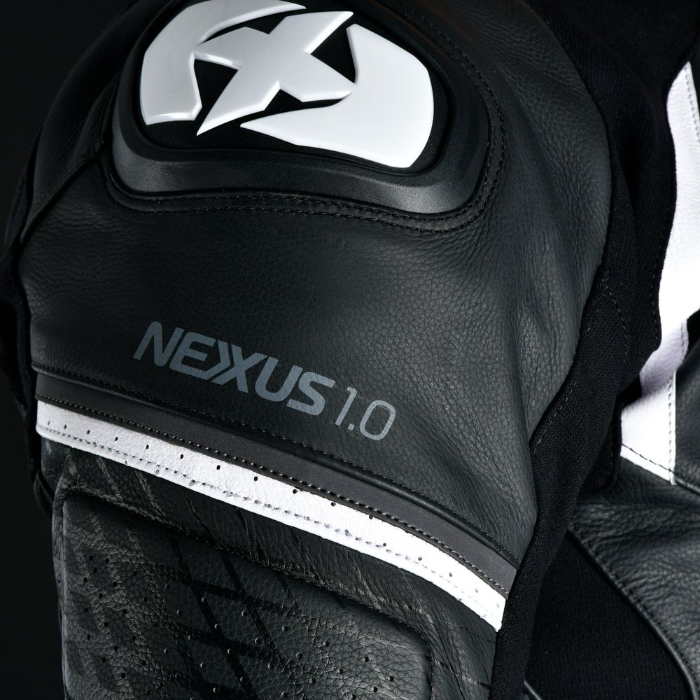 Oxford Nexus 1.0 Leather Jacket Black / White