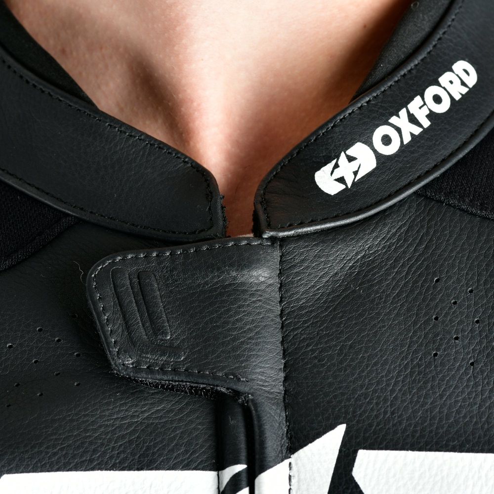 Oxford Nexus 1.0 Leather Jacket Black / White