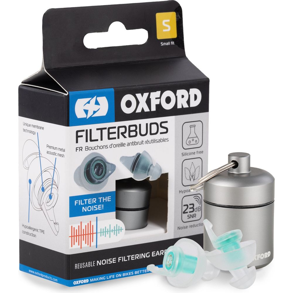 Oxford Noise Filtering Small Fit Ear Plugs Clear / Green
