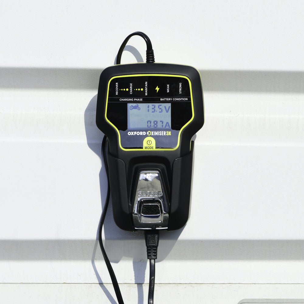 Oxford Oximiser 3X Advanced Battery Management System Black / Yellow - UK Plug