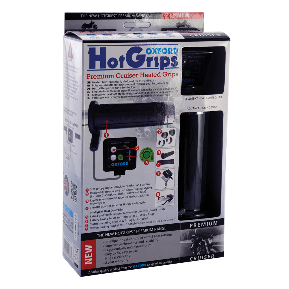 Oxford Premium Cruiser HotGrips With V8 Switch