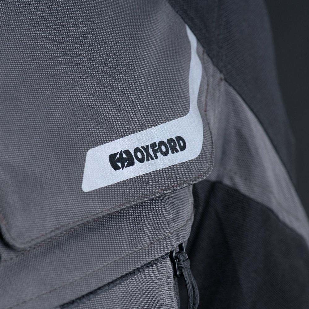 Oxford Rockland Textile Jacket Charcoal / Black / Red