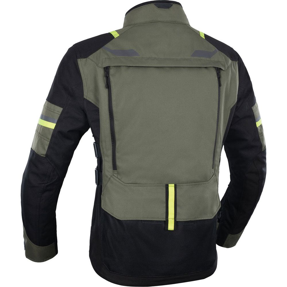 Oxford Rockland Textile Jacket Khaki / Black / Fluo Yellow