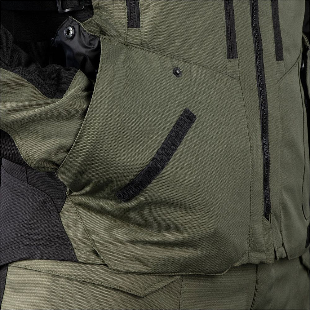 Oxford Rockland Textile Jacket Khaki / Black / Fluo Yellow