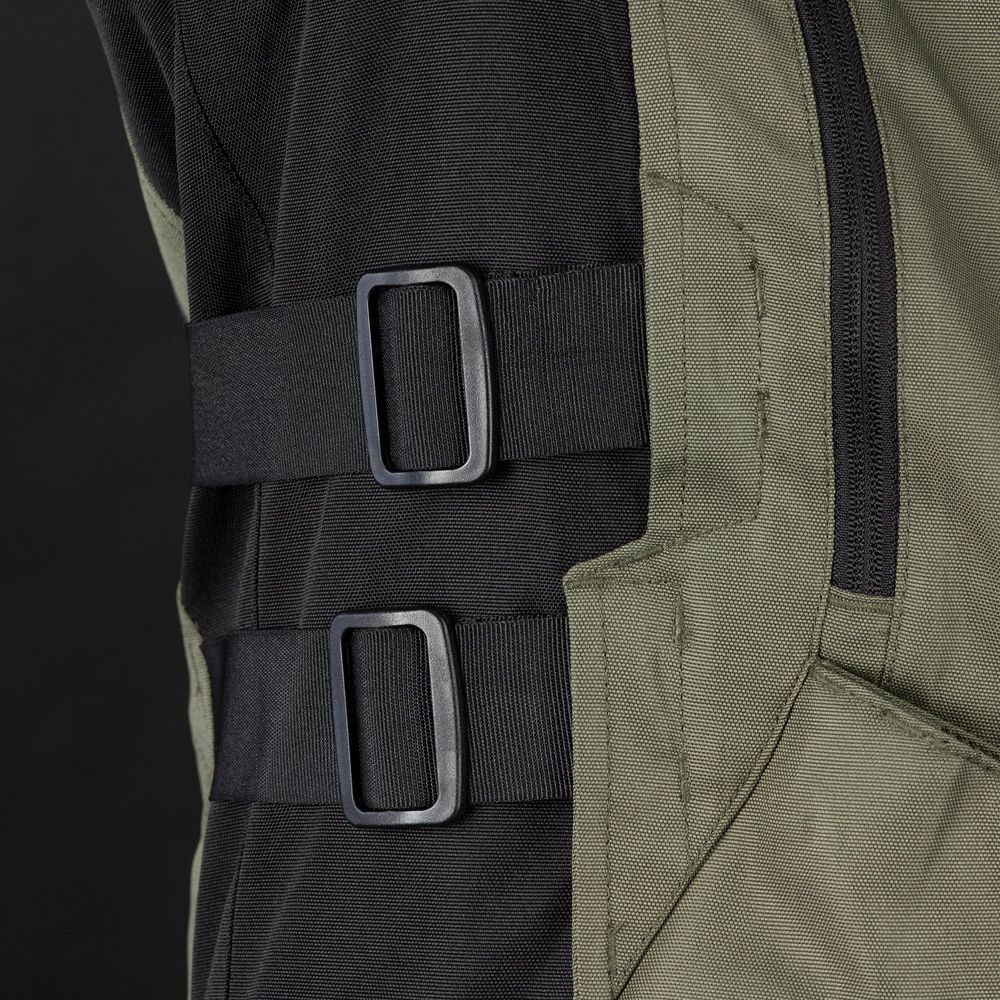 Oxford Rockland Textile Jacket Khaki / Black / Fluo Yellow