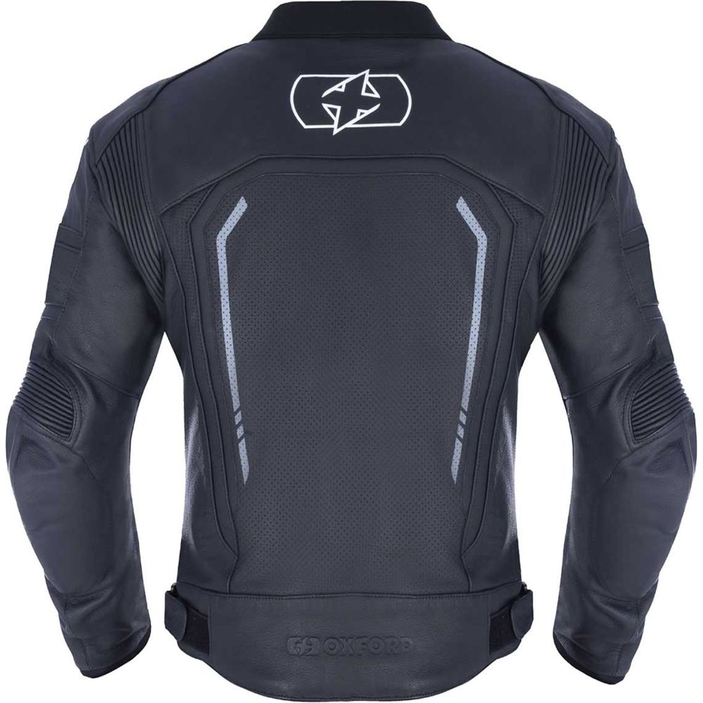 Oxford Strada Sports Leather Jacket Stealth Black