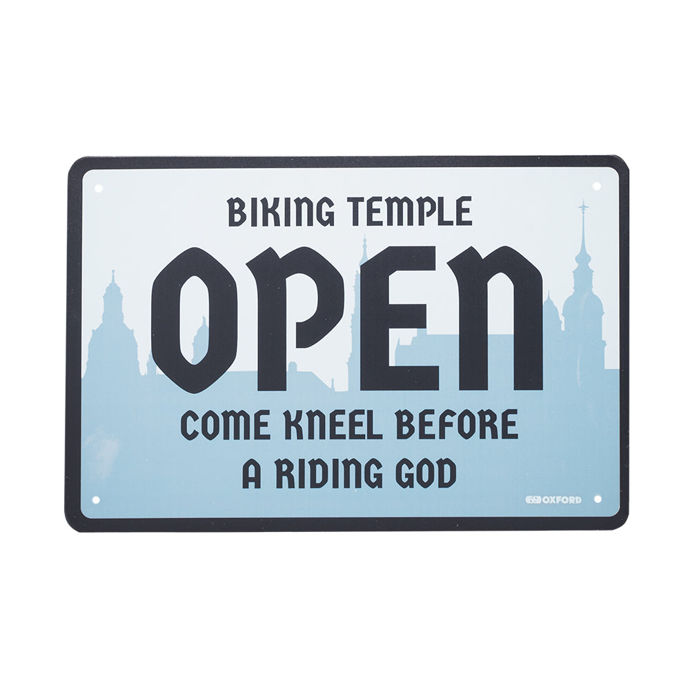 Oxford Temple Garage Metal Sign - 30cm x 20cm x 0.25mm