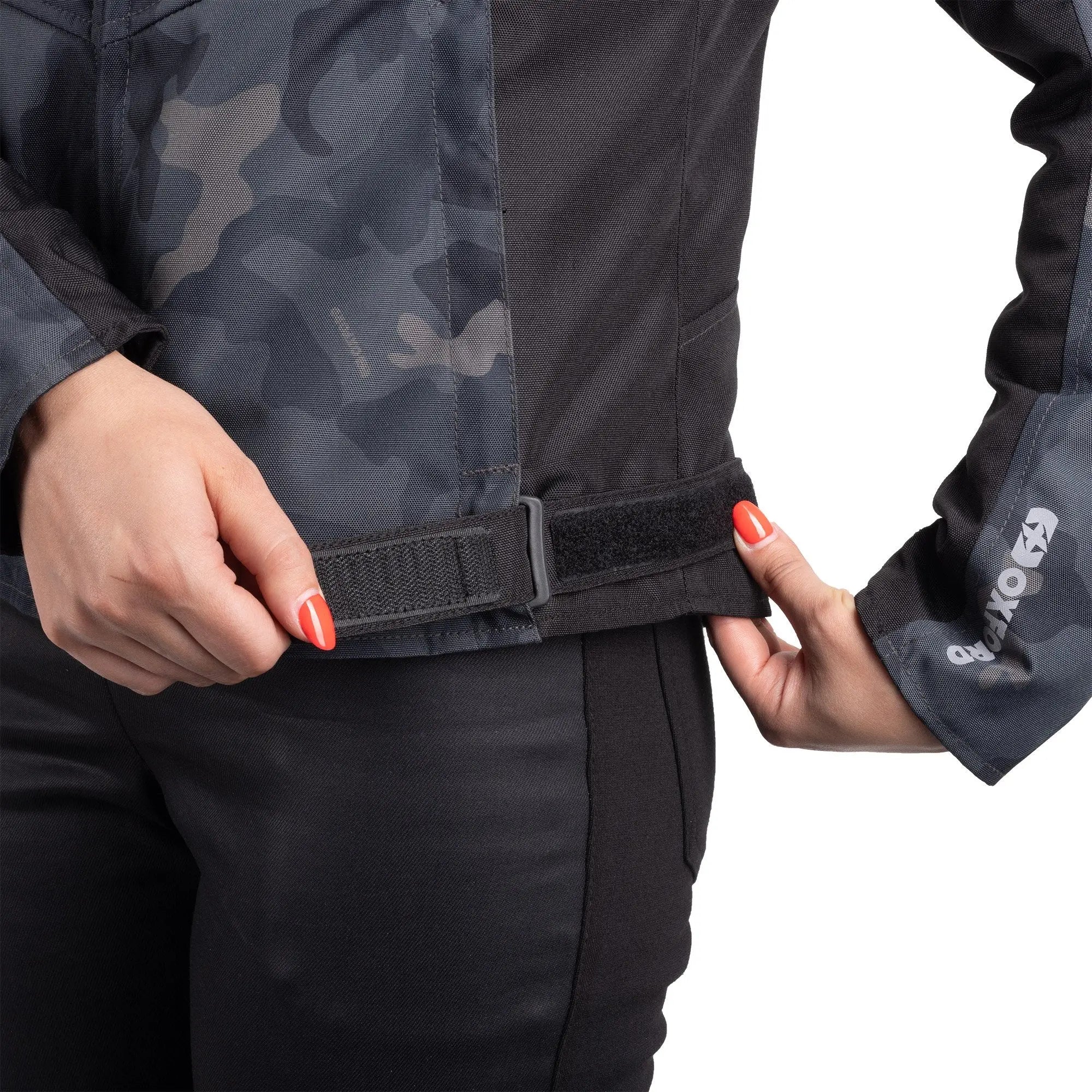 Oxford Valencia D2D 3.0 Ladies Textile Jacket Black Camo - FREE UK Shipping, FREE 365 Day Returns | Moto Central