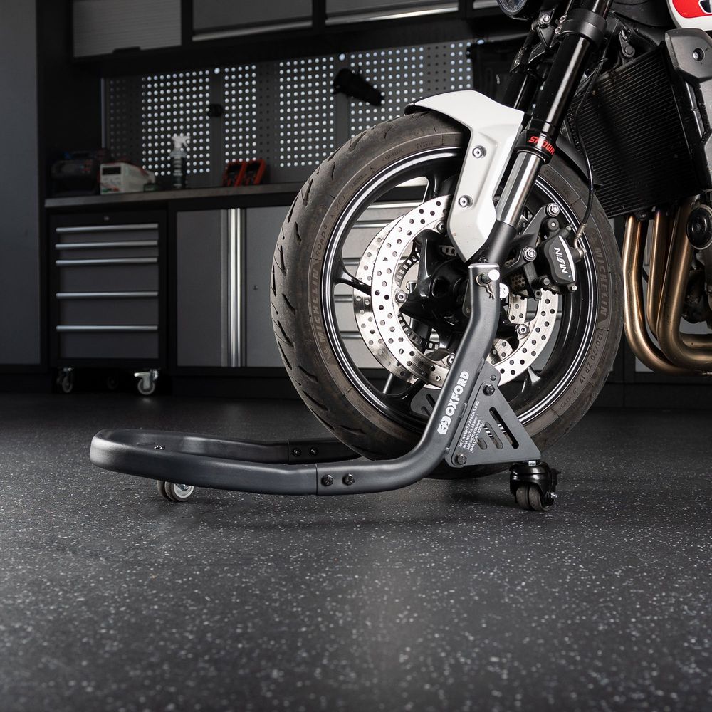 Oxford Zero-G Front Dolly Paddock Stand Grey