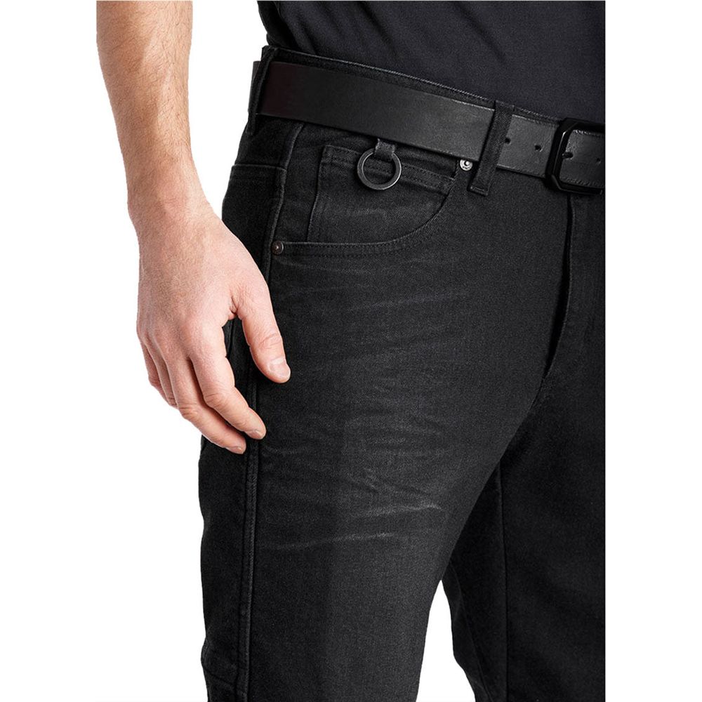 Pando Moto Boss Dyn 01 Cordura Slim Fit Denim Jeans Black