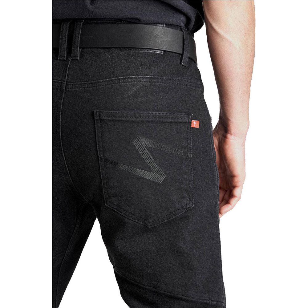 Pando Moto Boss Dyn 01 Cordura Slim Fit Denim Jeans Black