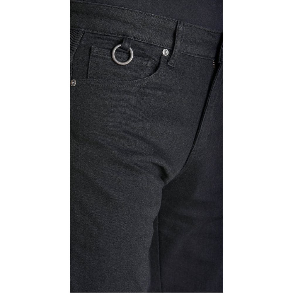 Pando Moto Karl Cor 02 Slim Fit Denim Jeans Black