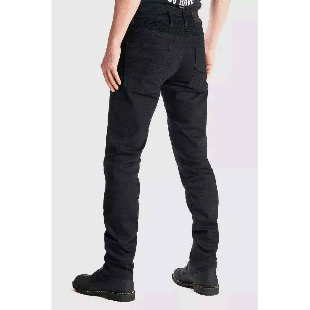 Pando Moto Karl Cor 02 Slim Fit Denim Jeans Black