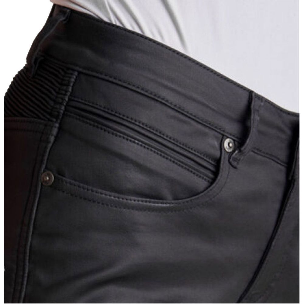 Pando Moto Lorica Kev 02 Ladies Skinny Fit Denim Jeans Black