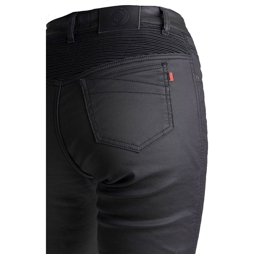 Pando Moto Lorica Kev 02 Ladies Skinny Fit Denim Jeans Black