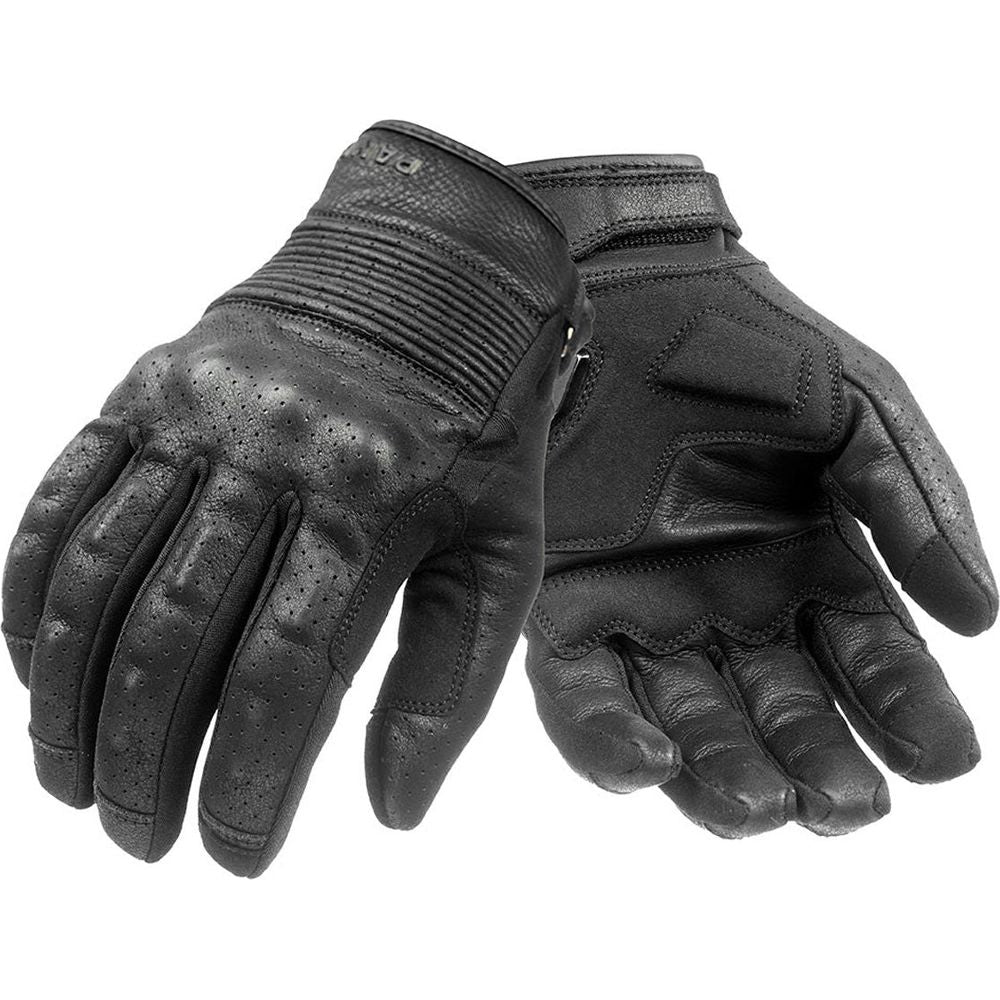 Pando Moto Onyx Summer Leather Gloves Black